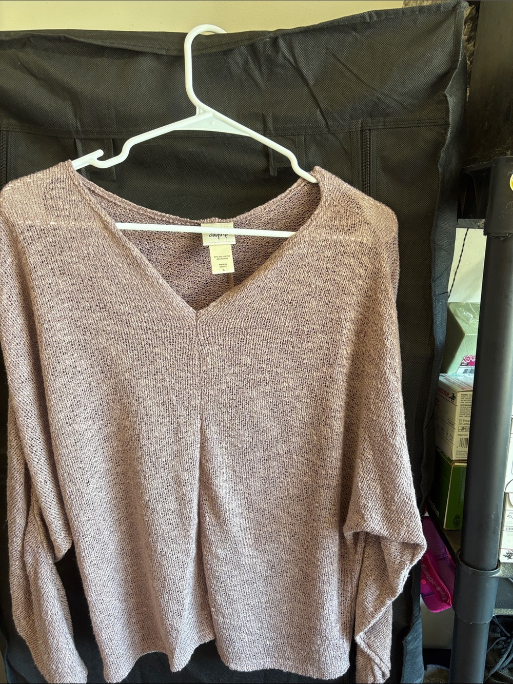 Daytrip Dusty Mauve V-Neck Sweater